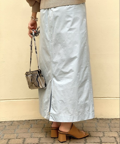 RIVE DROITE（リヴドロワ）の「メモリータフタマキシスカート（スカート・レディース・サックスブルー/ピンク・38/36）」の19枚目の写真