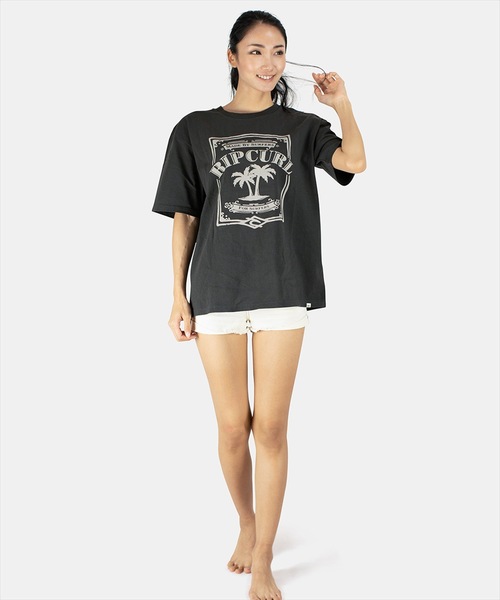 rip curl(リップカール)の「【RIP CURL リップカール】レディースロゴプリント半袖Tシャツ(Tシャツ/カットソー・レディース・ブラック/ホワイト・MEDIUM/LARGE)」の9枚目の写真