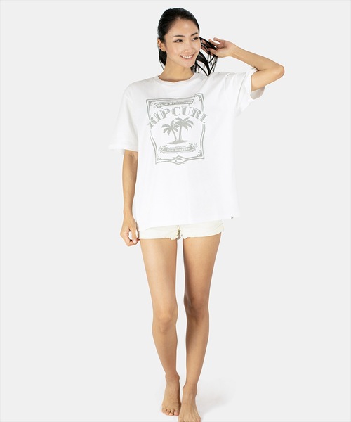 rip curl(リップカール)の「【RIP CURL リップカール】レディースロゴプリント半袖Tシャツ(Tシャツ/カットソー・レディース・ブラック/ホワイト・MEDIUM/LARGE)」の5枚目の写真