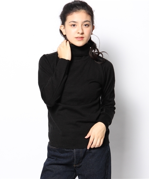 CIAOPANIC（チャオパニック）の「【Ciaopanic】ウォッシャブルタートル（ニット/セーター・レディース・ブラック/レッド/マスタード/アイボリー・FREE）」の3枚目の写真