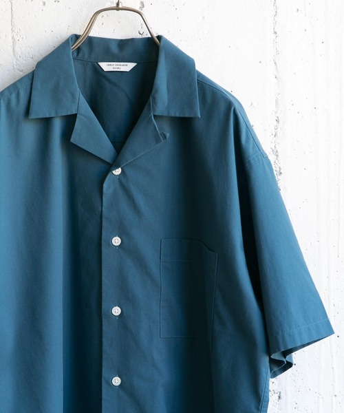 URBAN RESEARCH DOORS（アーバンリサーチドアーズ）の「イージーケアオープンカラーシャツ（シャツ/ブラウス・メンズ・オレンジ/グリーン系その他/ホワイト/ブルー系その他/チャコールグレー・40/38）」の4枚目の写真