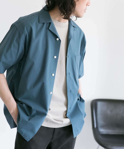 URBAN RESEARCH DOORS（アーバンリサーチドアーズ）の「イージーケアオープンカラーシャツ（シャツ/ブラウス・メンズ・オレンジ/グリーン系その他/ホワイト/ブルー系その他/チャコールグレー・40/38）」の20枚目の写真