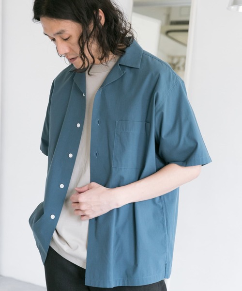 URBAN RESEARCH DOORS（アーバンリサーチドアーズ）の「イージーケアオープンカラーシャツ（シャツ/ブラウス・メンズ・オレンジ/グリーン系その他/ホワイト/ブルー系その他/チャコールグレー・40/38）」の21枚目の写真