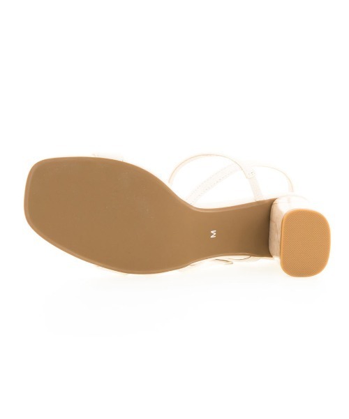 RANDA(ランダ)の「デザインヒールスクエアトゥサンダル(サンダル・レディース・ブラウン/パープル/アイボリー・L/M/S/LL)」の17枚目の写真