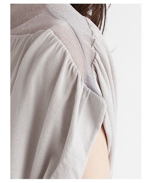 CELFORD（セルフォード）の「シアーコンビニットプルオーバー（ニット/セーター・レディース・ホワイト/ライトグレー/ブラック・FREE）」の10枚目の写真