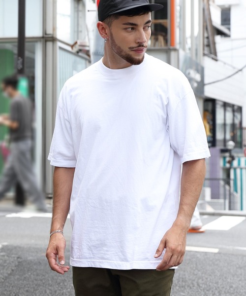 LOS ANGELES APPAREL（ロサンゼルスアパレル）の「LOS ANGELS APPAREL 6.5oz半袖Ｔシャツ（Tシャツ/カットソー・メンズ・ブラック/グレー系1/オフホワイト/ホワイト/グリーン系その他/ネイビー/ブラック系その他/ブルー系その他/フューシャピンク/オレンジ/ゴールド/パープル/レッド/ライトピンク・X-LARGE/MEDIUM/LARGE）」の2枚目の写真