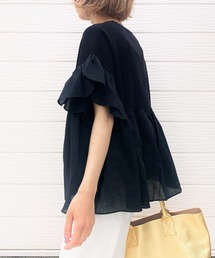 Q | ドッキングフレアトップス(シャツ/ブラウス)