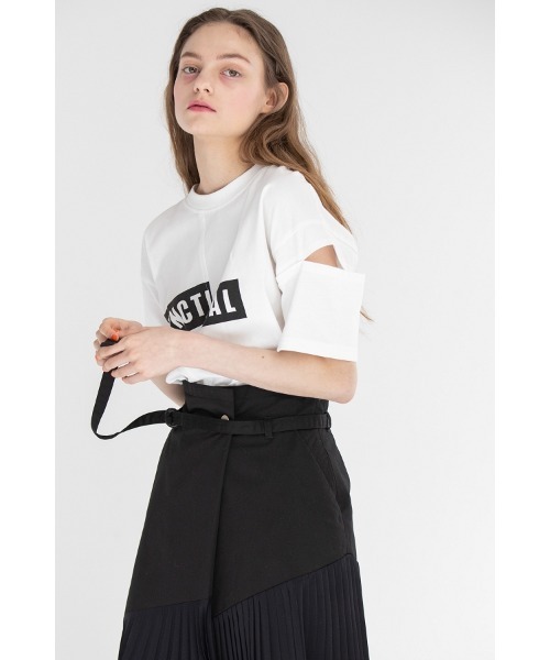 AULA AILA(アウラアイラ)の「リメイクプリントTシャツ(Tシャツ/カットソー・レディース・オフホワイト/ブラック・0)」の16枚目の写真