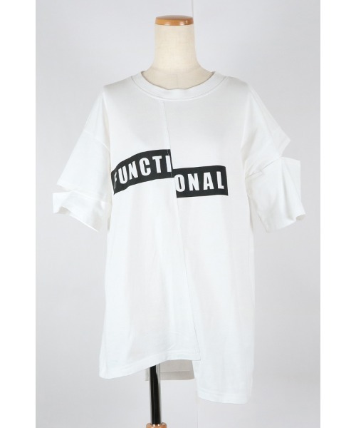 AULA AILA(アウラアイラ)の「リメイクプリントTシャツ(Tシャツ/カットソー・レディース・オフホワイト/ブラック・0)」の13枚目の写真