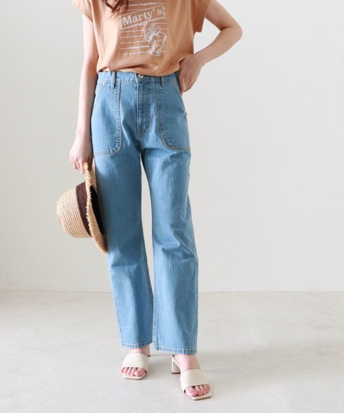 Cheek(チーク)の「DENIMベイカーパンツ(デニムパンツ・レディース・ブルー/ネイビー・SMALL/MEDIUM)」の22枚目の写真