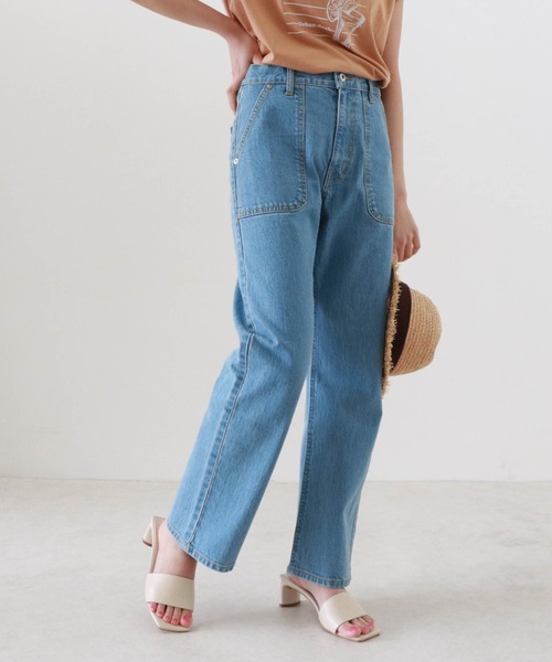 Cheek(チーク)の「DENIMベイカーパンツ(デニムパンツ・レディース・ブルー/ネイビー・SMALL/MEDIUM)」の16枚目の写真