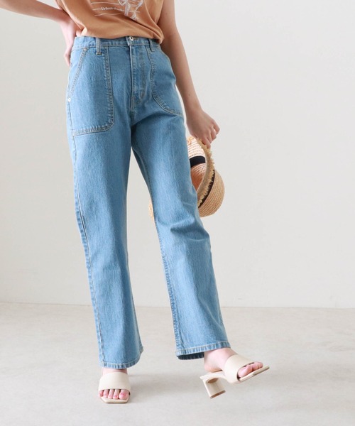 Cheek(チーク)の「DENIMベイカーパンツ(デニムパンツ・レディース・ブルー/ネイビー・SMALL/MEDIUM)」の5枚目の写真