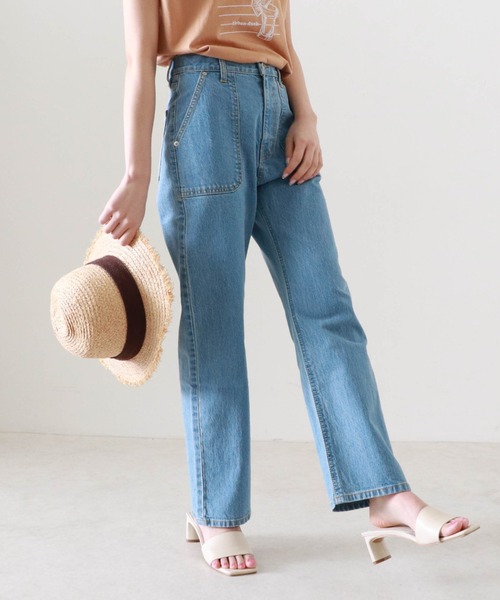 Cheek(チーク)の「DENIMベイカーパンツ(デニムパンツ・レディース・ブルー/ネイビー・SMALL/MEDIUM)」の17枚目の写真