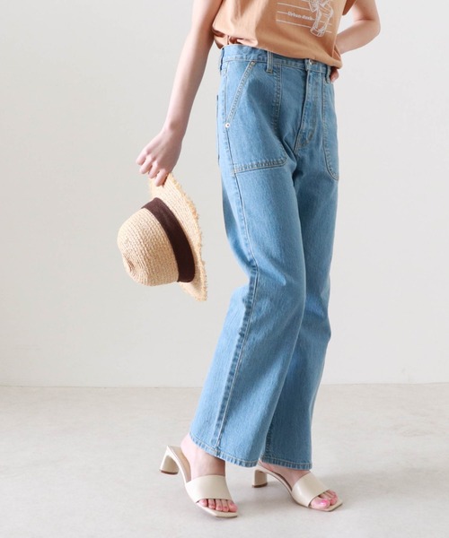 Cheek(チーク)の「DENIMベイカーパンツ(デニムパンツ・レディース・ブルー/ネイビー・SMALL/MEDIUM)」の18枚目の写真