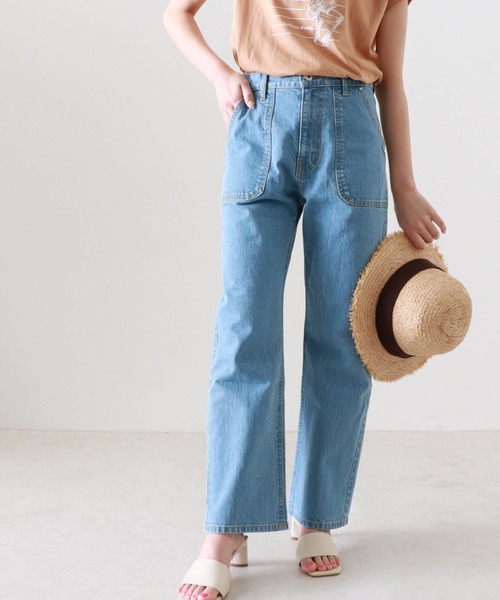 Cheek(チーク)の「DENIMベイカーパンツ(デニムパンツ・レディース・ブルー/ネイビー・SMALL/MEDIUM)」の19枚目の写真