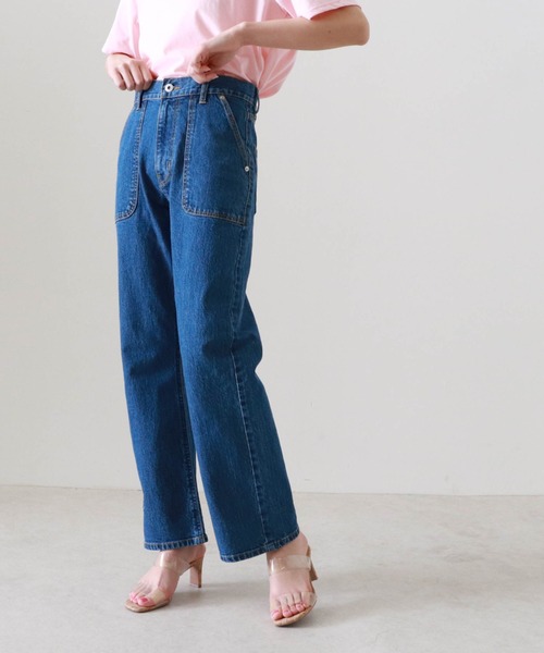 Cheek(チーク)の「DENIMベイカーパンツ(デニムパンツ・レディース・ブルー/ネイビー・SMALL/MEDIUM)」の11枚目の写真