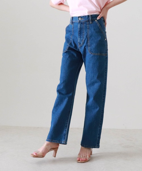 Cheek(チーク)の「DENIMベイカーパンツ(デニムパンツ・レディース・ブルー/ネイビー・SMALL/MEDIUM)」の12枚目の写真