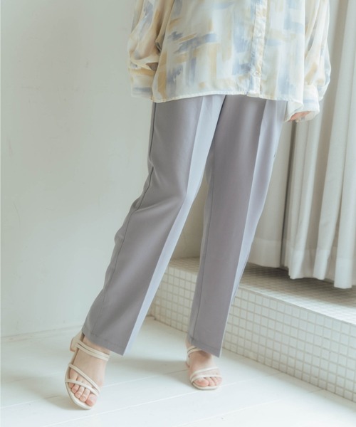 nemne store（ネンネストア）の「まっすぐすすむセンタープレススラックス（スラックス・レディース・パープル/オフホワイト/イエロー/オレンジ/グリーン・SMALL/MEDIUM）」の4枚目の写真