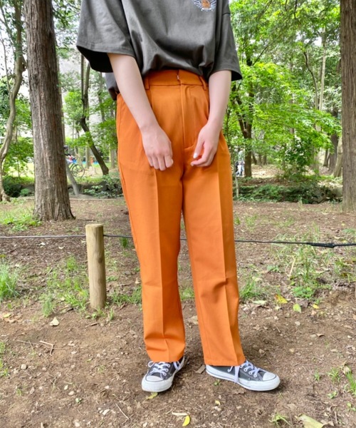 nemne store（ネンネストア）の「まっすぐすすむセンタープレススラックス（スラックス・レディース・パープル/オフホワイト/イエロー/オレンジ/グリーン・SMALL/MEDIUM）」の5枚目の写真