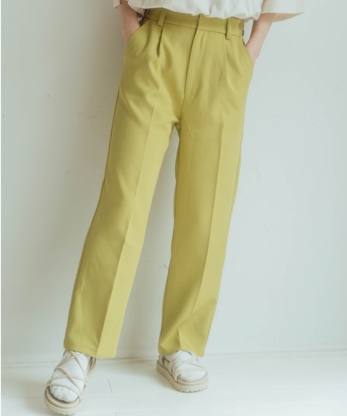 nemne store（ネンネストア）の「まっすぐすすむセンタープレススラックス（スラックス・レディース・パープル/オフホワイト/イエロー/オレンジ/グリーン・SMALL/MEDIUM）」の17枚目の写真