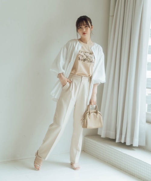 nemne store（ネンネストア）の「まっすぐすすむセンタープレススラックス（スラックス・レディース・パープル/オフホワイト/イエロー/オレンジ/グリーン・SMALL/MEDIUM）」の14枚目の写真