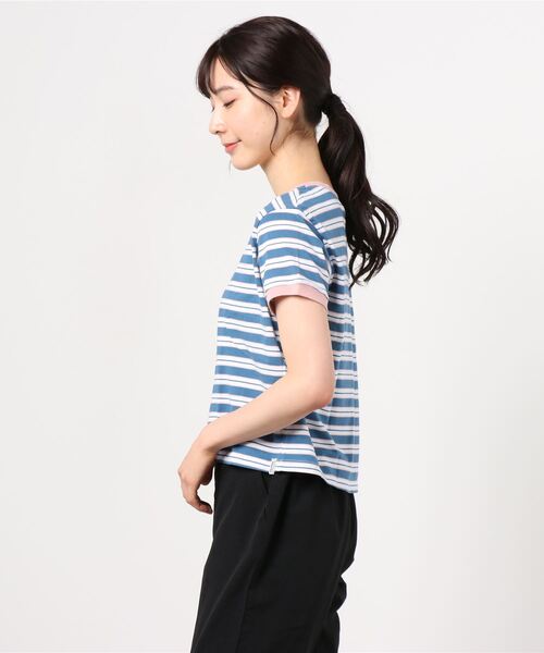 rhythm（リズム）の「【rhythm】STROKES TEE（Tシャツ/カットソー・レディース・ネイビー・MEDIUM/SMALL）」の2枚目の写真