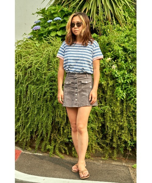 rhythm（リズム）の「【rhythm】STROKES TEE（Tシャツ/カットソー・レディース・ネイビー・MEDIUM/SMALL）」の5枚目の写真