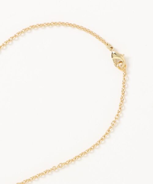 BEARDSLEY（ビアズリー）の「真鍮と強化ガラスのパーツを組み合わせたハンドメイドネックレス 短めチェーンでハイネックに良く合う《ROSAMENDEZ》ネックレス（ネックレス・レディース・ブロンズ・FREE）」の2枚目の写真