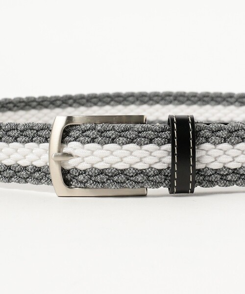 BEAMS HEART（ビームスハート）の「メランジ調 メッシュベルト（ベルト・メンズ・サックスブルー/ネイビー/グレー/ベージュ・LARGE/MEDIUM）」の5枚目の写真