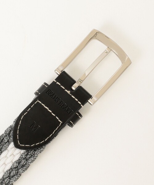 BEAMS HEART（ビームスハート）の「メランジ調 メッシュベルト（ベルト・メンズ・サックスブルー/ネイビー/グレー/ベージュ・LARGE/MEDIUM）」の7枚目の写真