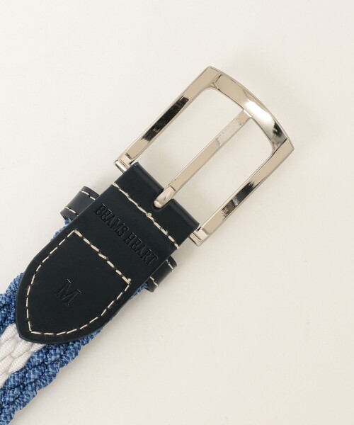BEAMS HEART（ビームスハート）の「メランジ調 メッシュベルト（ベルト・メンズ・サックスブルー/ネイビー/グレー/ベージュ・LARGE/MEDIUM）」の10枚目の写真