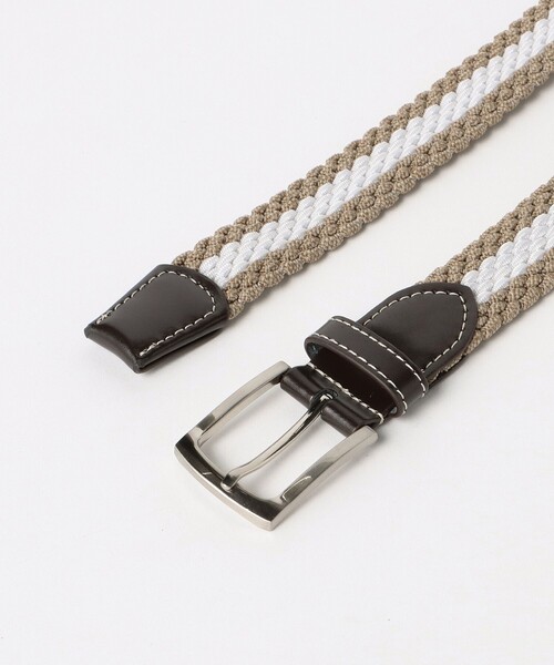 BEAMS HEART（ビームスハート）の「メランジ調 メッシュベルト（ベルト・メンズ・サックスブルー/ネイビー/グレー/ベージュ・LARGE/MEDIUM）」の17枚目の写真