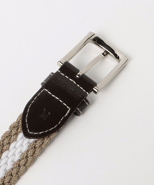 BEAMS HEART（ビームスハート）の「メランジ調 メッシュベルト（ベルト・メンズ・サックスブルー/ネイビー/グレー/ベージュ・LARGE/MEDIUM）」の18枚目の写真