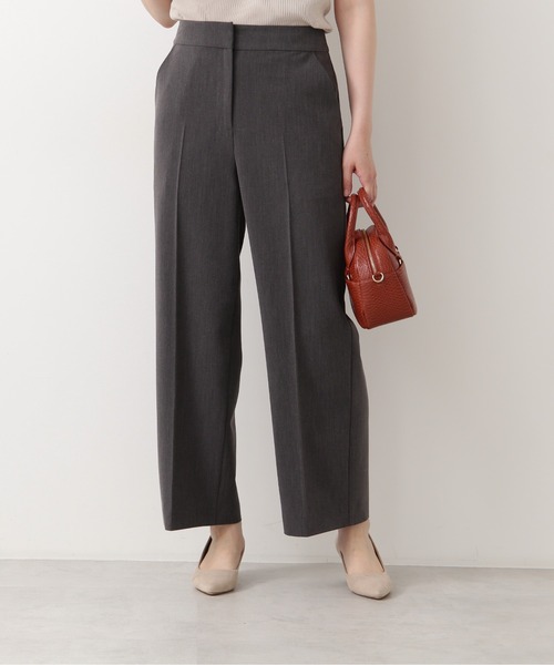 NATURAL BEAUTY BASIC（ナチュラルビューティーベーシック）の「メランジセンタープレスストレートパンツ（その他パンツ・レディース・チャコールグレー/ピンク・X-SMALL/SMALL/MEDIUM/LARGE）」の5枚目の写真