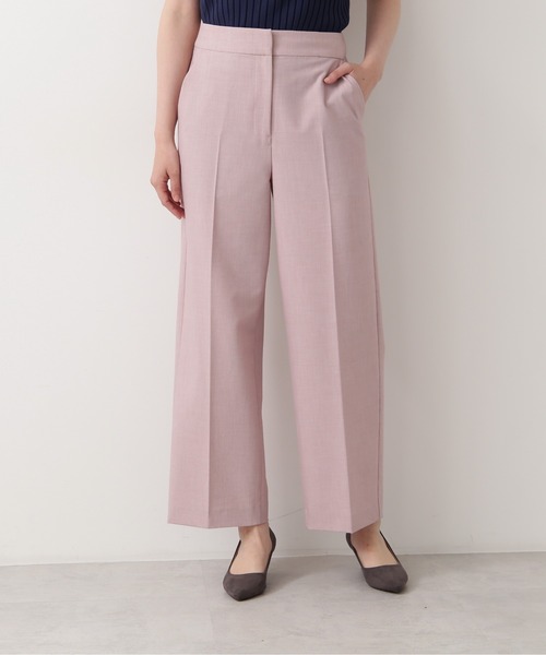 NATURAL BEAUTY BASIC（ナチュラルビューティーベーシック）の「メランジセンタープレスストレートパンツ（その他パンツ・レディース・チャコールグレー/ピンク・X-SMALL/SMALL/MEDIUM/LARGE）」の10枚目の写真