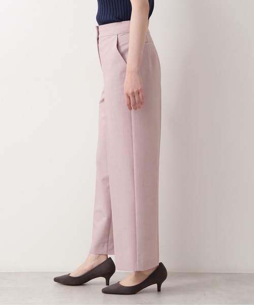 NATURAL BEAUTY BASIC（ナチュラルビューティーベーシック）の「メランジセンタープレスストレートパンツ（その他パンツ・レディース・チャコールグレー/ピンク・X-SMALL/SMALL/MEDIUM/LARGE）」の11枚目の写真
