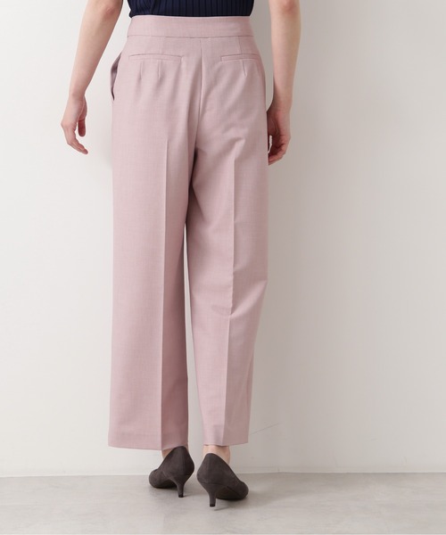NATURAL BEAUTY BASIC（ナチュラルビューティーベーシック）の「メランジセンタープレスストレートパンツ（その他パンツ・レディース・チャコールグレー/ピンク・X-SMALL/SMALL/MEDIUM/LARGE）」の12枚目の写真
