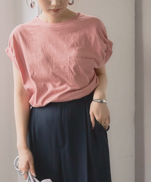 フレンチスリーブカットソートップス