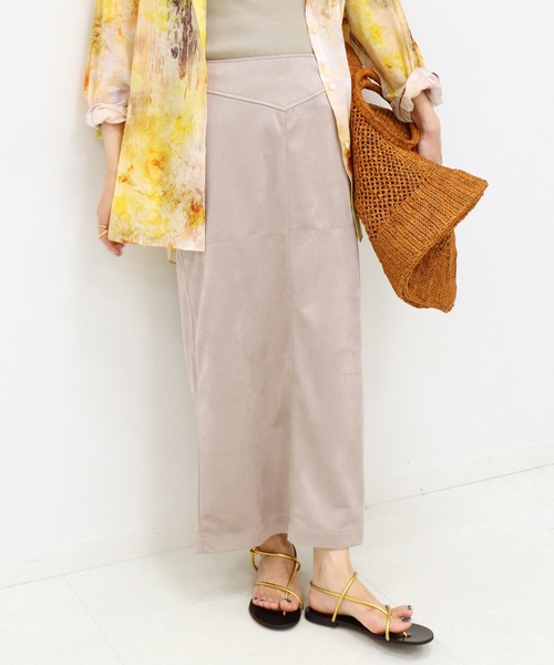 JOURNAL STANDARD（ジャーナルスタンダード）の「フェイクスエードスカート◆（スカート・レディース・グレー/ブラウン・36/38）」の2枚目の写真