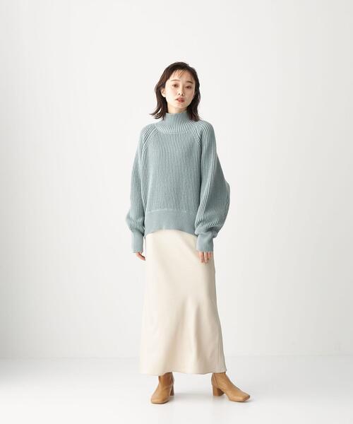 CITEN（シテン）の「＜CITEN（シテン）＞サテンナロー マキシスカート（スカート・レディース・ダークブラウン/ライトピンク/ベージュ・S/M）」の17枚目の写真