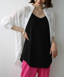 GeeRA | 綿100％ロング丈レイヤードキャミソール(キャミソール)