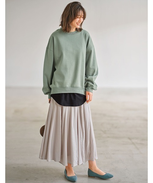 GeeRA（ジーラ）の「綿100％ロング丈レイヤードキャミソール（キャミソール・レディース・ブラック/オフホワイト・MEDIUM/LARGE/X-LARGE/XX-LARGE）」の11枚目の写真