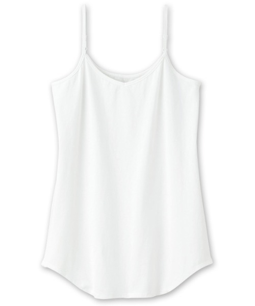 GeeRA（ジーラ）の「綿100％ロング丈レイヤードキャミソール（キャミソール・レディース・ブラック/オフホワイト・MEDIUM/LARGE/X-LARGE/XX-LARGE）」の18枚目の写真