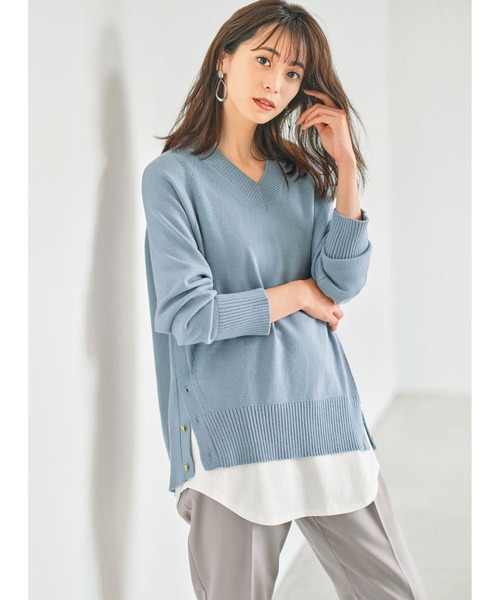 GeeRA（ジーラ）の「綿100％ロング丈レイヤードキャミソール（キャミソール・レディース・ブラック/オフホワイト・MEDIUM/LARGE/X-LARGE/XX-LARGE）」の12枚目の写真