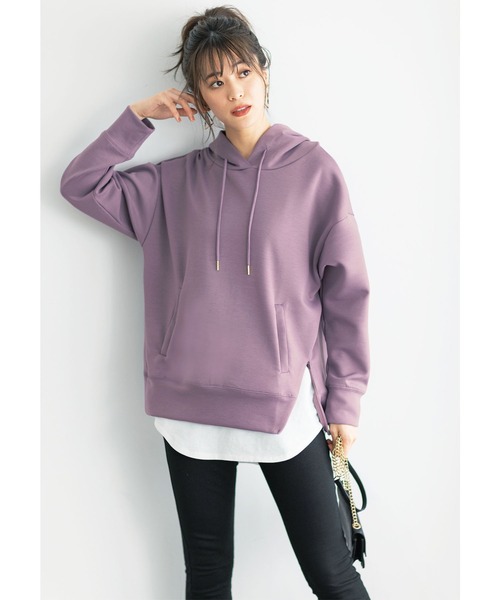 GeeRA（ジーラ）の「綿100％ロング丈レイヤードキャミソール（キャミソール・レディース・ブラック/オフホワイト・MEDIUM/LARGE/X-LARGE/XX-LARGE）」の13枚目の写真