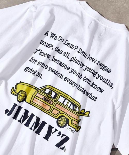 COLONY 2139（コロニートゥーワンスリーナイン）の「JIMMY'Z プリントTシャツ(ユニセックス可)/ジミーズコラボアイテム（Tシャツ/カットソー・メンズ・ホワイト/チャコールグレー/グレー/サックスブルー/ホワイト系その他/グレー系その他/ホワイト系その他2/ホワイト系その他3/ピンク・MEDIUM/LARGE）」の5枚目の写真