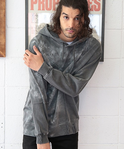 RATTLE TRAP（ラトルトラップ）の「ムラ染め裏毛パーカー（パーカー