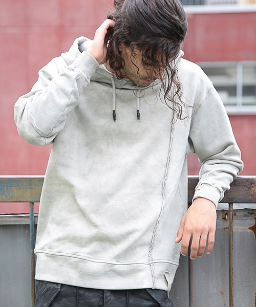 RATTLE TRAP（ラトルトラップ）の「ムラ染め裏毛パーカー（パーカー