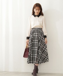 PROPORTION BODY DRESSING | シアーチェックフレアスカート / 1211220700(スカート)