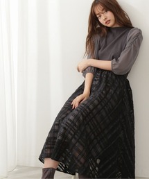 PROPORTION BODY DRESSING | シアーチェックフレアスカート / 1211220700(スカート)